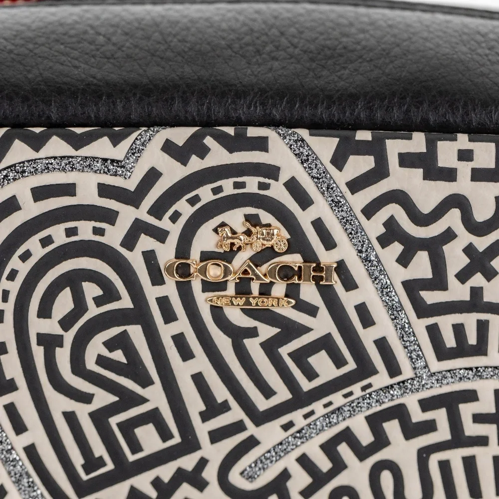 NWT Limited Edition Coach Disney Mickey Mouse X Keith Haring Cosmetics Case - Picture 2 of 8